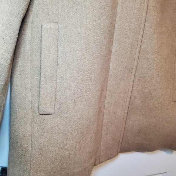 J. Crew Factory NWT Wool Blend City Coat Tan Sz 12P - Picture 4 of 11